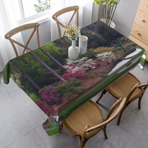 JBYJBX Rechteckige Tischdecke mit Golfplatz-Druck, für Esszimmer, Party, Innen- und Außenbereich, dekorative Tischdecke von JBYJBX