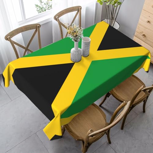JBYJBX Rechteckige Tischdecke mit Jamaika-Flagge, für Esszimmer, Party, Innen- und Außenbereich, dekorative Tischdecke JBYJBX Rechteckige Tischdecke mit Jamaika-Flagge, für Esszimmer, Party, Innen- und Außenbereich, dekorative Tischdecke von JBYJBX