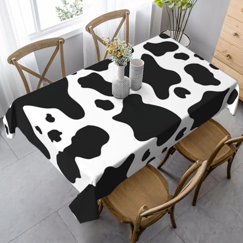JBYJBX Rechteckige Tischdecke mit Kuh-Druck, für Esszimmer, Party, Innen- und Außenbereich, dekorative Tischdecke JBYJBX Rechteckige Tischdecke mit Kuh-Druck, für Esszimmer, Party, Innen- und Außenbereich, dekorative Tischdecke von JBYJBX
