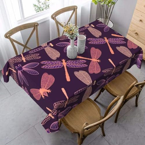 JBYJBX Rechteckige Tischdecke mit Libellen-Druck, für Esszimmer, Party, Innen- und Außenbereich, dekorative Tischdecke JBYJBX Rechteckige Tischdecke mit Libellen-Druck, für Esszimmer, Party, Innen- und Außenbereich, dekorative Tischdecke von JBYJBX