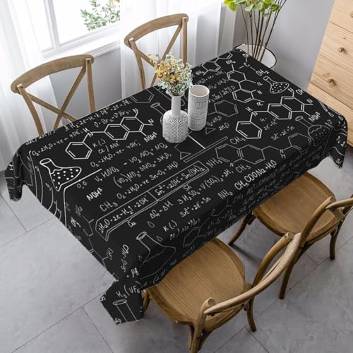 JBYJBX Rechteckige Tischdecke mit abstrakter Wissenschaft und Chemie, 3D-Druck, für Esszimmer, Party, Innen- und Außenbereich, dekorative Tischdecke JBYJBX Rechteckige Tischdecke mit abstrakter Wissenschaft und Chemie, 3D-Druck, für Esszimmer, Party, Innen- und Außenbereich, dekorative Tischdecke von JBYJBX