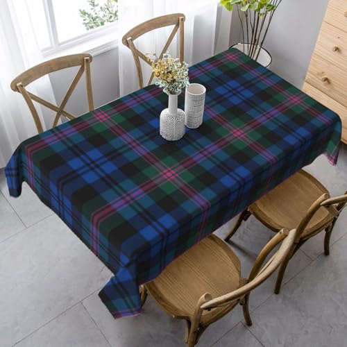 JBYJBX Rechteckige Tischdecke mit gestreiftem Karomuster, für Esszimmer, Party, Innen- und Außenbereich, dekorative Tischdecke von JBYJBX