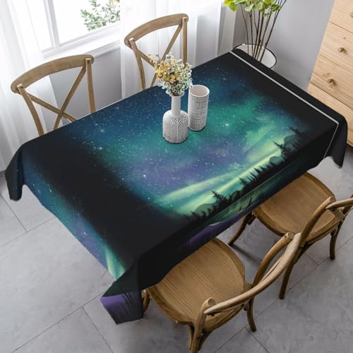 JBYJBX Rechteckige Tischdecke mit himmlischem Nachthimmel-Druck, für Esszimmer, Party, Innen- und Außenbereich, dekorative Tischdecke JBYJBX Rechteckige Tischdecke mit himmlischem Nachthimmel-Druck, für Esszimmer, Party, Innen- und Außenbereich, dekorative Tischdecke von JBYJBX