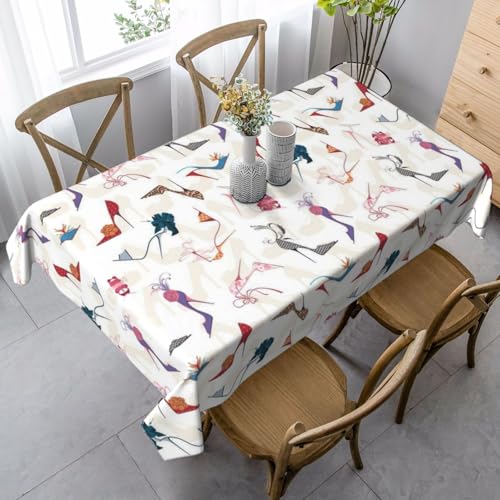 JBYJBX Rechteckige Tischdecke mit hohem Absatz, für Esszimmer, Party, Innen- und Außenbereich, dekorative Tischdecke von JBYJBX