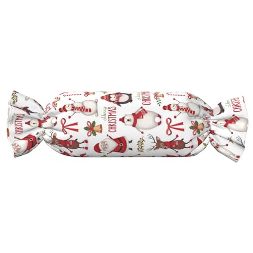 JBYJBX Weihnachtsmann-Druck, Süßigkeiten, zylindrisch, praktisch, vielseitig, bequem, Schlafzimmer, Wohnzimmer, Reisen von JBYJBX