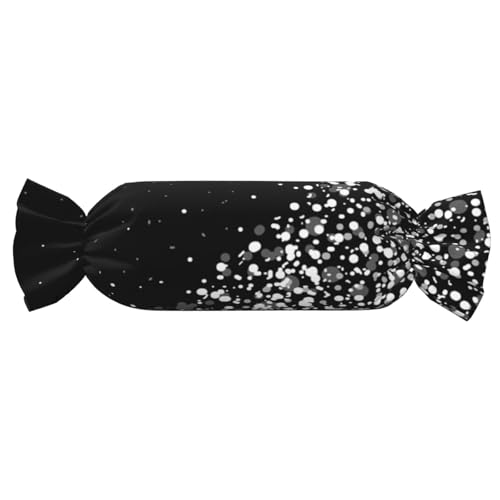 JBYJBX Zylindrisches, praktisches Kissen, vielseitig einsetzbar, für Schlafzimmer, Wohnzimmer, Reisen, Schwarz / Weiß von JBYJBX