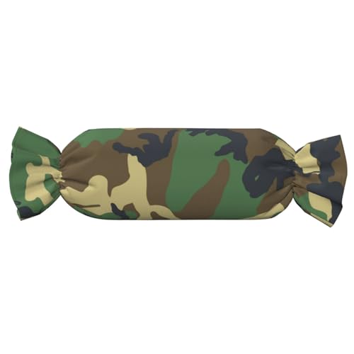 JBYJBX Zylindrisches praktisches Kissen, Militär, Camouflage, vielseitig, bequem, Schlafzimmer, Wohnzimmer, Reisen von JBYJBX