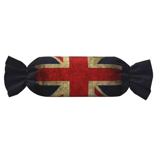 JBYJBX Zylindrisches praktisches Kissen mit britischer Flagge, vielseitig, bequem, Schlafzimmer, Wohnzimmer, Reisen von JBYJBX