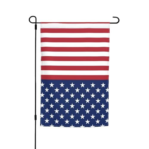 Jbyjbx Amerikanische Flagge, Sterne, Streifen, Druck, wunderschön, Gartenflagge, Outdoor-Flagge, Hof, Dekoration, Veranden, Gärten, farbecht von JBYJBX