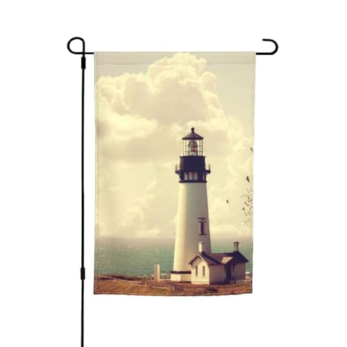 Jbyjbx Old Lighthouse Print Beautiful Garden Flag Outdoor Flag Yard Decor Porches Gardens Fade Resistant von JBYJBX