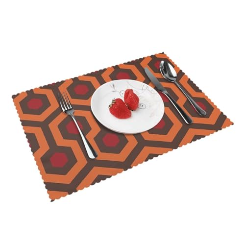 Jbyjbx Shining Overlook Print Tischsets für Esstisch 4er Set rutschfest hitzebeständig waschbar für den täglichen Gebrauch von JBYJBX