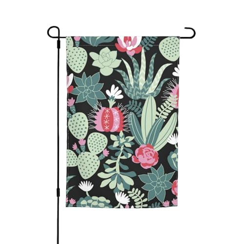 Jbyjbx Wunderschöne Gartenflagge mit Kaktus-Druck, für den Außenbereich, Hof, Dekoration, Veranden, Gärten, farbecht Jbyjbx Wunderschöne Gartenflagge mit Kaktus-Druck, für den Außenbereich, Hof, Dekoration, Veranden, Gärten, farbecht von JBYJBX