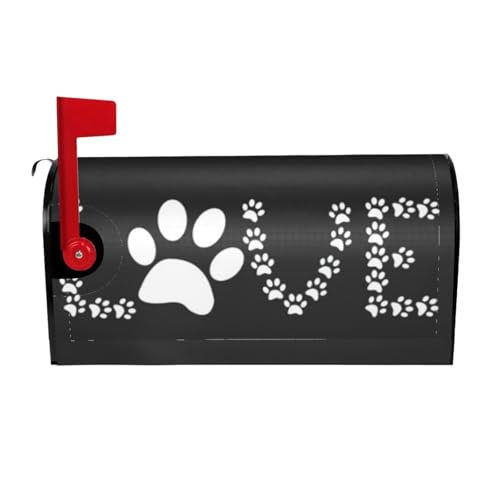 Lover Dog Paw Print Cute and Unique Easy to Install Magnetic Mailbox Cover Waterproof Mailbox Decor Lover Dog Paw Print Cute and Unique Easy to Install Magnetic Mailbox Cover Waterproof Mailbox Decor von JBYJBX