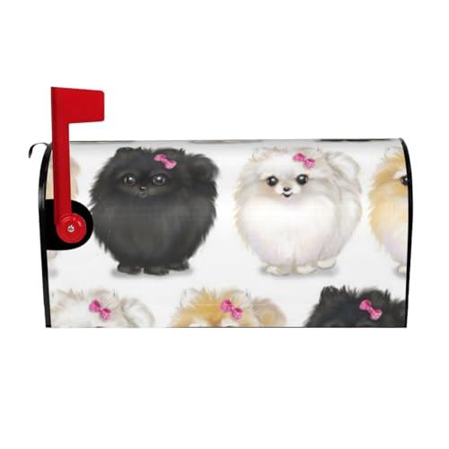 Pomeranians Pattern Print Cute and Unique Easy to Install Magnetic Mailbox Cover Waterproof Mailbox Decor Pomeranians Pattern Print Cute and Unique Easy to Install Magnetic Mailbox Cover Waterproof Mailbox Decor von JBYJBX