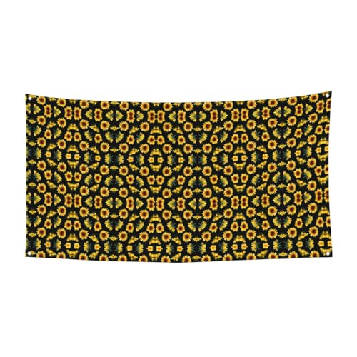 Sonnenblumen-Blumen, Pflanzen, schwarz und gelb, Druck, Hallowmas Party, Banner, Feiern, Urlaub, Event, Dekoration, für drinnen und draußen, wiederverwendbar Sonnenblumen-Blumen, Pflanzen, schwarz und gelb, Druck, Hallowmas Party, Banner, Feiern, Urlaub, Event, Dekoration, für drinnen und draußen, wiederverwendbar von JBYJBX