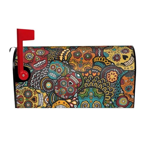 Sugar Skulls Print Cute and Unique Easy to Install Magnetic Mailbox Cover Waterproof Mailbox Decor Sugar Skulls Print Cute and Unique Easy to Install Magnetic Mailbox Cover Waterproof Mailbox Decor von JBYJBX