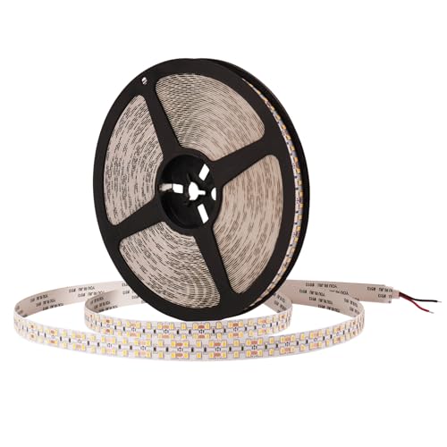 JBdusn 24V COB LED Streifen 6500K, 20m Flexibel Hohe Dichte 15mm Breite LED Strip 240LEDs/m Schneidbar LED Licht Band Selbstklebend fürSchlafzimmer Küche DIY Beleuchtungsprojekt(Ohne Netzteil) von JBdusn