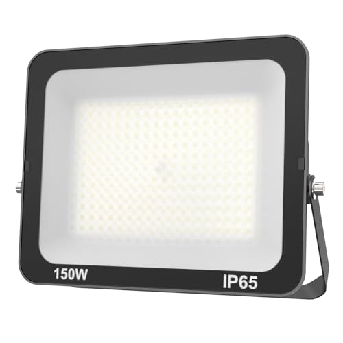 JBdusn LED Strahler Außen, 150W Fluter, Superhell Scheinwerfer IP66 Wasserdicht Außenstrahler Kaltweiß Flutlicht Aussenlampe von JBdusn