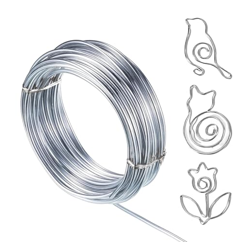 Basteldrah 3mm x 20M,Draht zum Basteln Aluminiumdraht,Silberdraht Aludraht Schmuckdraht Weich, Draht für Schmuck, Dekoteile, DIY-Skulpturen, Kranzherstellung,Craft Floral Model Skeleton Making Basteldrah 3mm x 20M,Draht zum Basteln Aluminiumdraht,Silberdraht Aludraht Schmuckdraht Weich, Draht für Schmuck, Dekoteile, DIY-Skulpturen, Kranzherstellung,Craft Floral Model Skeleton Making von JCAKES