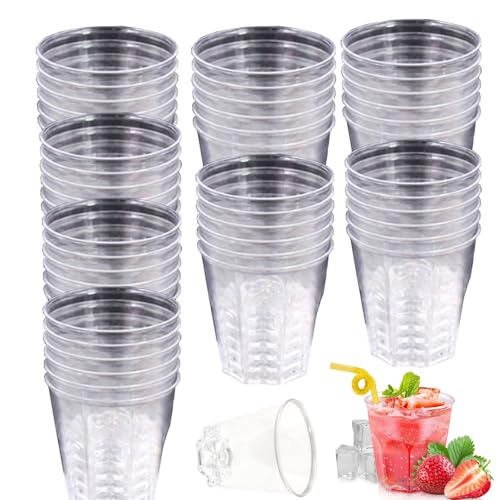 JCAKES 50 Stück Cocktailgläser Plastik, 200ml Plastikbecher, Partybecher, Mehrwegbecher, Cocktail Becher,Hartplastik Trinkbecher,Transparent Trinkbecher,Plastic Cups,für Party, Hochzeit, Bankett JCAKES 50 Stück Cocktailgläser Plastik, 200ml Plastikbecher, Partybecher, Mehrwegbecher, Cocktail Becher,Hartplastik Trinkbecher,Transparent Trinkbecher,Plastic Cups,für Party, Hochzeit, Bankett von JCAKES