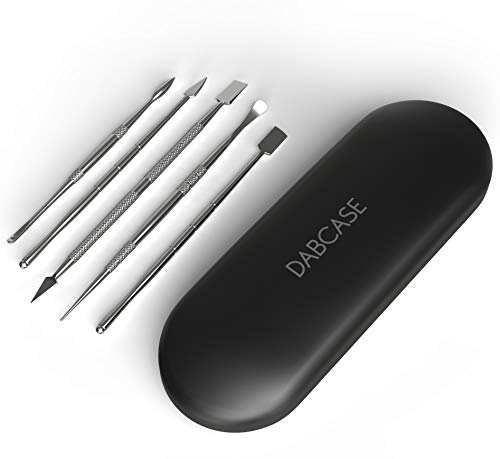 JCASE Dabbing Tool Set Werkzeug für Öl Wachs Konzentrat Dab Kolophonium Harz Stahl Tools (Variante1) von JCASE