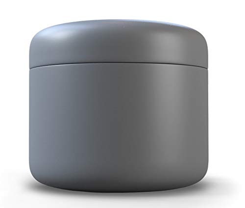 JCASE Stabile Stash Metall Dose I Luftdicht I Wasserdicht I ø55x46mm I UV Licht geschützte Box für Pillen, Kräuter und Gewürze (Grey) von JCASE
