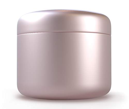 JCASE Stabile Stash Metall Dose I Luftdicht I Wasserdicht I ø55x46mm I UV Licht geschützte Box für Pillen, Kräuter und Gewürze (Rose) von JCASE