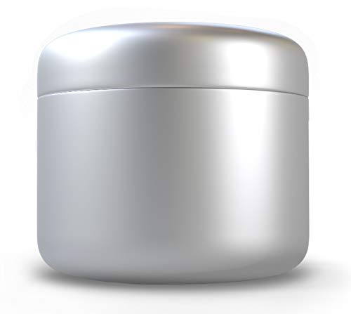 JCASE Stabile Stash Metall Dose I Luftdicht I Wasserdicht I ø55x46mm I UV Licht geschützte Box für Pillen, Kräuter und Gewürze (Silver) von JCASE