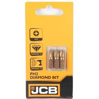 Diamant Bits Set mit 3 Stück Schrauberbits 1/4 diamantbeschichtet, Größe: PH2 - JCB von JCB