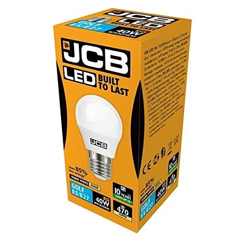 JCB 6w LED ES matt Golfball Glühbirne 470lm 3000k warmweiß (s10973) von JCB