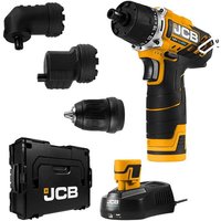 JCB - Akku Bohrschrauber 12V mit 2 Akkus 2,0 Ah, Ladegerät, 3 Aufsätze und l-boxx JCB - Akku Bohrschrauber 12V mit 2 Akkus 2,0 Ah, Ladegerät, 3 Aufsätze und l-boxx von JCB