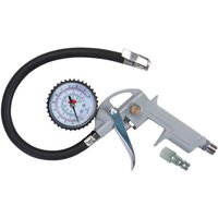JCB - Druckluft Reifenfüller Alu-Druckguß 0-10 Bar mit Manometer & Schnellkupplung von JCB