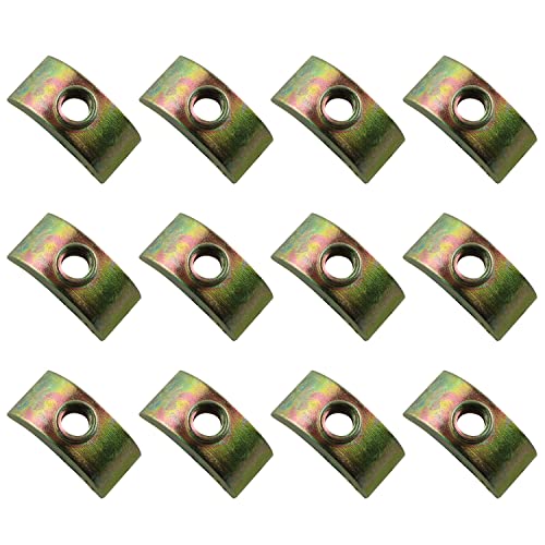 Halbmondmuttern JCBIZ 12 Stück 24 mm M6 Halbmond Muttern Unterlegscheibe Abstandshalter Möbel Hardware Zubehör für Möbel Connect von JCBIZ