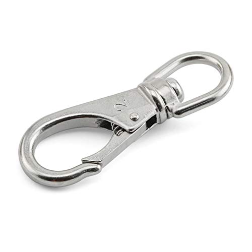 JCBIZ 1 Pack M6 Swivel Eye Snap Hook 304 Stainless Steel Boat Marine Pet Chains Keychains Lanyard Hook Multi-Use Spring Snap Hook Clasp Hardware Accessories JCBIZ 1 Pack M6 Swivel Eye Snap Hook 304 Stainless Steel Boat Marine Pet Chains Keychains Lanyard Hook Multi-Use Spring Snap Hook Clasp Hardware Accessories von JCBIZ