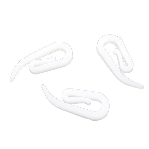 JCBIZ 100PCS Weiß Vorhang Haken für Schlafzimmer Vorhänge Stromkanal/Schiene von JCBIZ