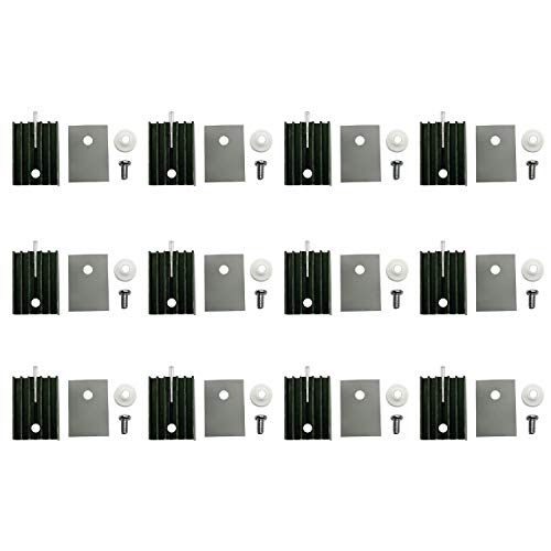 JCBIZ 12 x TO220 schwarzer Aluminium-Kühlkörper-Transistorkühler oder TO220 Kühler JCBIZ 12 x TO220 schwarzer Aluminium-Kühlkörper-Transistorkühler oder TO220 Kühler von JCBIZ