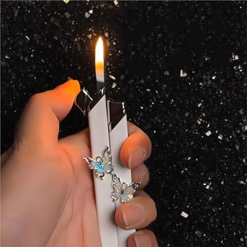 JCFHQGHR 2er-Pack Winddichte Soft-Flame-Feuerzeuge Damenfeuerzeuge Einstellbare Flamme Nachfüllbar Geeignet for Grillen Kerzen Outdoor Damengeschenke JCFHQGHR 2er-Pack Winddichte Soft-Flame-Feuerzeuge Damenfeuerzeuge Einstellbare Flamme Nachfüllbar Geeignet for Grillen Kerzen Outdoor Damengeschenke von JCFHQGHR