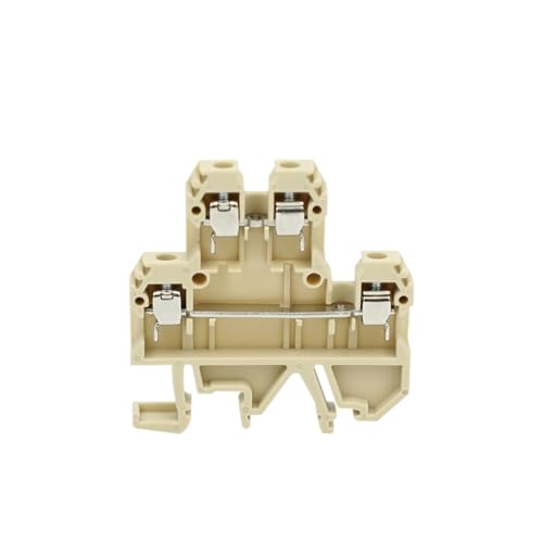 10 Stücke DK4Q/35 Schraube Caonnection Doppel 2 Ebene 4-Leiter 4 Mm² DIN Rail Terminal Block(Beige) von JCIBHODF