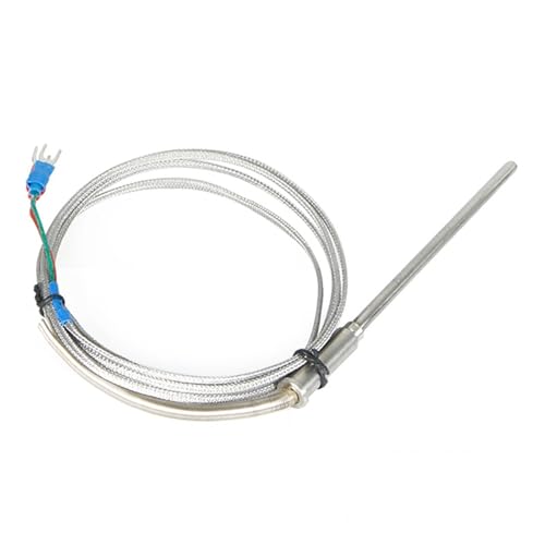 2m Kabel 50-200mm Sonde 900 Grad K Typ J PT100 Ungeerdeten Thermoelement Temperatur Sensor 1Pcs(K 5mm,200mm) von JCIBHODF