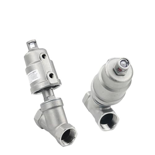 BSPT Weiblich Normalerweise Geschlossen Y Typ 304 Edelstahl Pneumatisches Winkelsitzventil 1St(1",PLASTIC HEAD_DOUBLE ACTING) von JCIBHODF