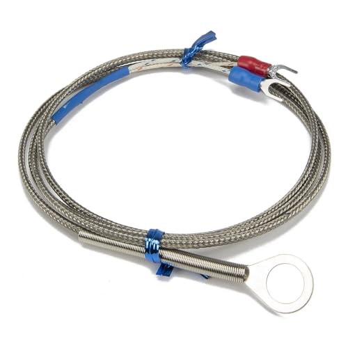 FTARR01 K-Typ 1 m Metallabschirmkabel 10 mm Durchmesser Loch Ringkopf Thermoelement-Temperatursensor 1 Stück FTARR01 K-Typ 1 m Metallabschirmkabel 10 mm Durchmesser Loch Ringkopf Thermoelement-Temperatursensor 1 Stück von JCIBHODF