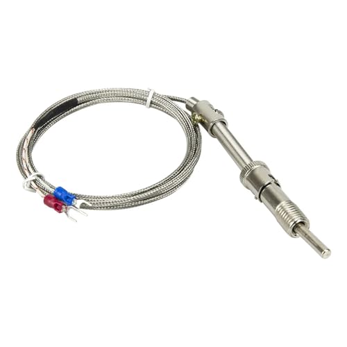FTARS01 KE Typ 2 m Metallgeflochtenes Kabel M12 Druckfeder 32 mm Länge Thermoelement 1 Stück(K M12x1.5) von JCIBHODF
