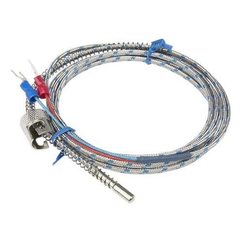 FTARS02 KJ Typ 2 m Metallabschirmkabel 12 mm Lochdurchmesser Einstellbarer Bajonettverschluss Thermoelement 1 Stück(J 2x1x0.5mm cable) von JCIBHODF