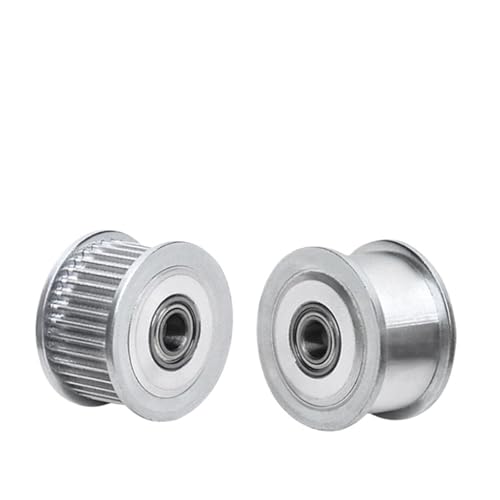 GT2 2GT 20 Zähne Synchronriemenscheibe Bohrung 3/4/5mm Mit Lager for 6/10mm Riemen 3D Drucker 1St(Bore 5mm-No Teeth,7mm) von JCIBHODF