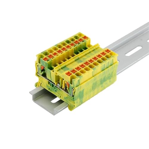 PT2.5-PE Push-in Erdung Schutzerde 2,5 Draht Din Rail Terminal Block 5Pcs(10 Pcs) von JCIBHODF