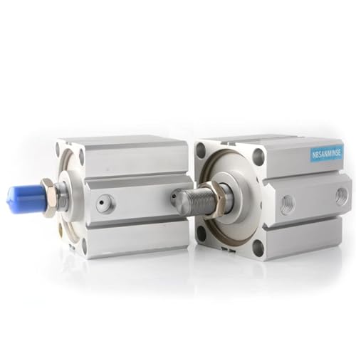 SDA25 Ohne Magnet 25mm Bohrung Kompakte Luftzylinder Doppeltwirkend Zylinder 1 Stücke(SDA25-65,Female Thread) von JCIBHODF