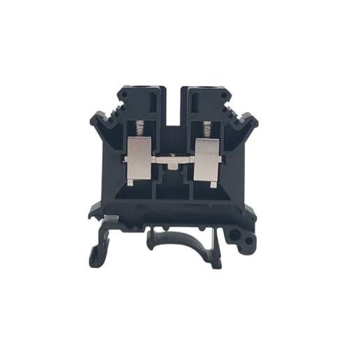 UK6N Schraube Din Rail Terminal Block 6mm 2 Kabel Elektrische Draht Anschlüsse 10Pcs(Black,10 Pcs) von JCIBHODF