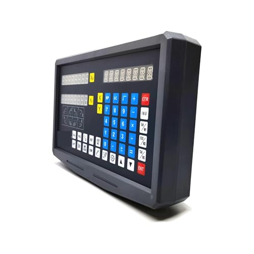 2 Achsen DRO Kit Fräsen Drehmaschine Grider Digital Anzeige Display mit 2PCS 5um optische Lineal Linear Skala Encoder Präzision und Multifunktion(0.005mm complete kit) von JCKJWL