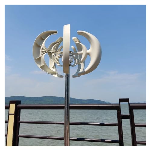 3000-W-Windturbinengenerator-Kit, 24-V-48-V-vertikale Windturbine for den Haushalt, geräuscharmes und effizientes Solarzellensystem Geräuscharme, hocheffiziente Stromerzeugung(With controller,48V) von JCKJWL