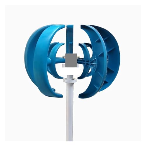 3000W 5000W 5KW Windturbine Windmühle Generator Vertikal 12V/24V/48V Geräuscharmer Geschwindigkeitsstart mit Hybrid-Controller Geräuscharme, hocheffiziente Stromerzeugung(Blue,24V_3KW) von JCKJWL